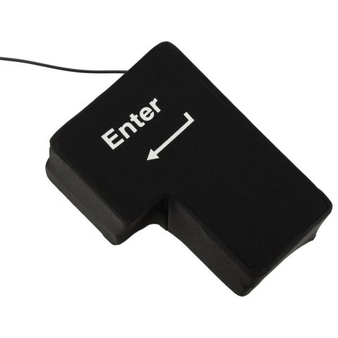 Klawisz ENTER duża antystresowa poduszka USB