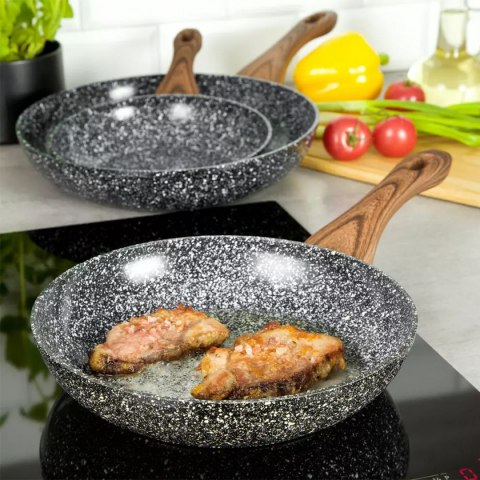 3 PATELNIE GRANITOWE GRANIT WOOD KINGHOFF KH-1030 KINGHOFF 3 PATELNIE GRANITOWE GRANIT WOOD KINGHOFF KH-1030 KINGHOFF