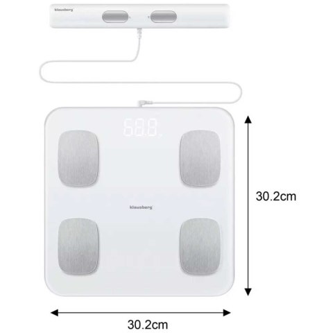 ANALITYCZNA WAGA ŁAZIENKOWA SMART IOS ANDROID  KB-7853 
