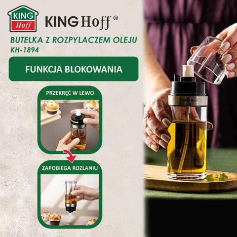 BUTELKA SPRYSKIWACZ DO OCTU I OLIWY KINGHOFF KH-1894 KINGHOFF