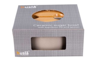 CERAMICZNA CUKIERNICA Z ŁYŻECZKĄ HUSLA HYGGE HUSLA