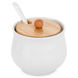CUKIERNICA CUKIERNICZKA CERAMICZNA Z ŁYŻECZKĄ BIAŁA 139684 VILDE