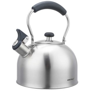 CZAJNIK 2,5L Z GWIZDKIEM KINGHOFF KH-1859 SREBRNY KINGHOFF