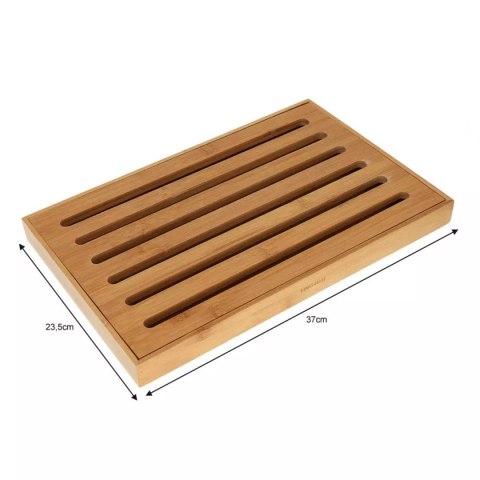 DESKA DO KROJENIA PIECZYWA Z TACĄ 37 x 23cm KINGHOFF KH-1217 KINGHOFF DESKA DO KROJENIA PIECZYWA Z TACĄ 37 x 23cm KINGHOFF KH-1217 KINGHOFF