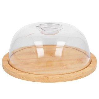 DESKA Z KLOSZEM 19cm DO PODAWANIA SERÓW CIASTEK 3806 BRUNBESTE