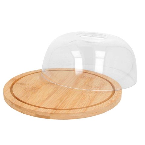 DESKA Z KLOSZEM 19cm DO PODAWANIA SERÓW CIASTEK 3806 BRUNBESTE