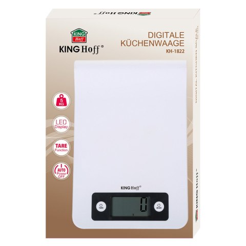 ELEKTRONICZNA WAGA KUCHENNA KINGHOFF KH-1822 NA RELING KINGHOFF