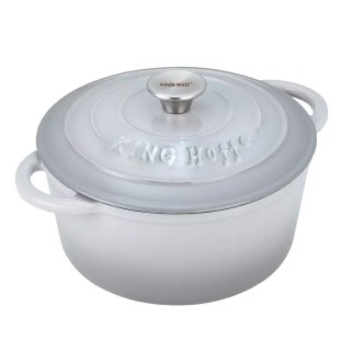 EMALIOWANY GARNEK ŻELIWNY 21cm KINGHOFF KH-1520 KINGHOFF