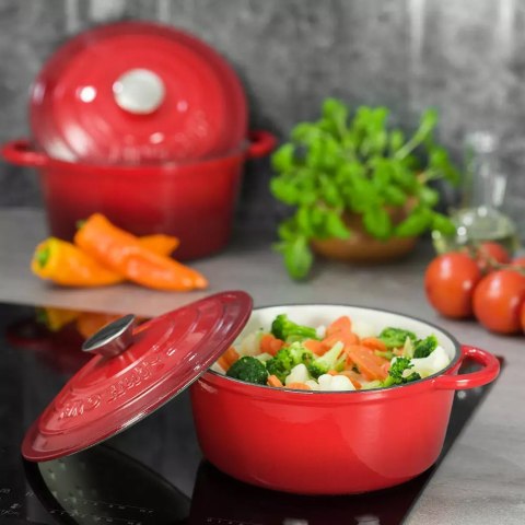 EMALIOWANY GARNEK ŻELIWNY 21cm  KH-1614 