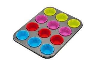 FORMA DO MUFFINEK Z WKŁADAMI SILIKONOWYMI KINGHOFF KH-4188 KINGHOFF