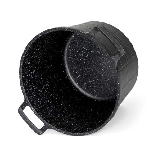 GARNEK GRANITOWY Z POKRYWĄ 24cm 6,5L E-7032 ELITEHOFF