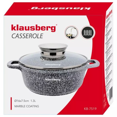 GARNEK MARMURKOWY 1,3L 16cm KLAUSBERG KB-7519 KLAUSBERG GARNEK MARMURKOWY 1,3L 16cm KLAUSBERG KB-7519 KLAUSBERG