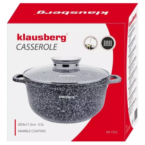GARNEK MARMURKOWY 4,5L 24cm KLAUSBERG KB-7522 KLAUSBERG GARNEK MARMURKOWY 4,5L 24cm KLAUSBERG KB-7522 KLAUSBERG