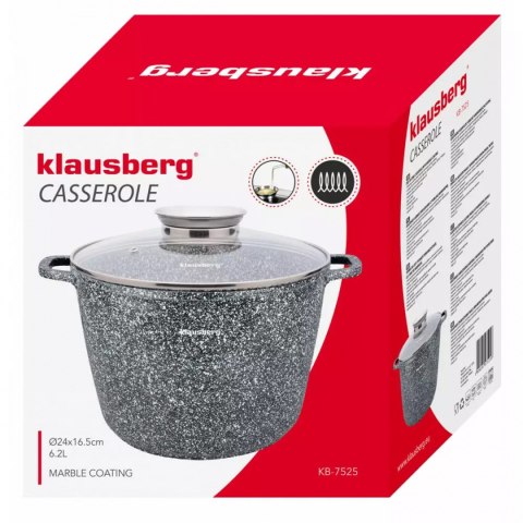 GARNEK MARMURKOWY 6,2L 24cm KLAUSBERG KB-7525 KLAUSBERG GARNEK MARMURKOWY 6,2L 24cm KLAUSBERG KB-7525 KLAUSBERG