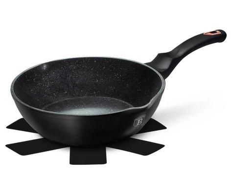 GŁEBOKA PATELNIA GRANITOWA 24cm BERLINGER HAUS BLACK ROSE BH-6184 BERLINGER HAUS