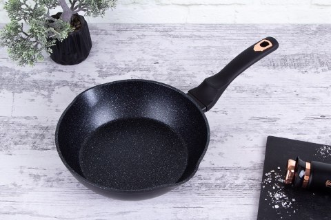 GŁEBOKA PATELNIA GRANITOWA 24cm BERLINGER HAUS BLACK ROSE BH-6184 BERLINGER HAUS