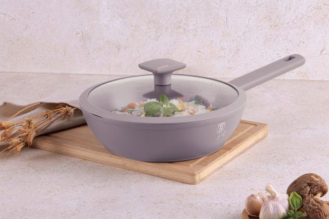 GŁĘBOKA PATELNIA TYTANOWA 24cm BERLINGER HAUS BH-8092 TAUPE BERLINGER HAUS