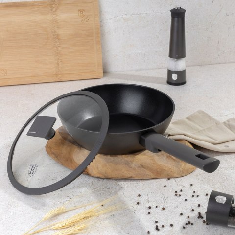 GŁĘBOKA PATELNIA TYTANOWA 24cm BERLINGER HAUS BH-8122 ANTRACIT BERLINGER HAUS