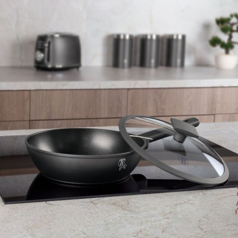 GŁĘBOKA PATELNIA TYTANOWA 24cm BERLINGER HAUS BH-8122 ANTRACIT BERLINGER HAUS