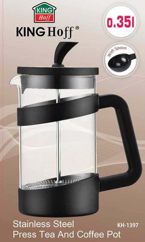  ZAPARZACZ DO KAWY/HERBATY Z DOCISKIEM 350m KH-1397 