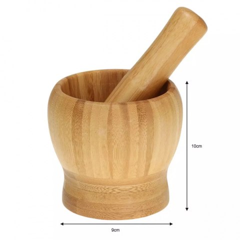 KUCHENNY MOŹDZIERZ BAMBUSOWY 9cm KINGHOFF KH-1616 KINGHOFF KUCHENNY MOŹDZIERZ BAMBUSOWY 9cm KINGHOFF KH-1616 KINGHOFF