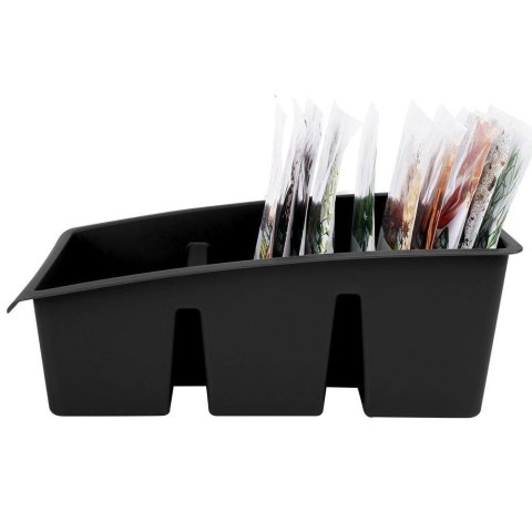 ORGANIZER POJEMNIK NA PRZYPRAWY W TOREBKACH CZARNY 229047-C VILDE