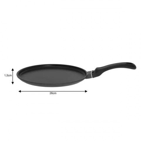 PATELNIA DO NALEŚNIKÓW 26cm Z POWŁOKĄ TEFLONOWĄ  KH-3861 