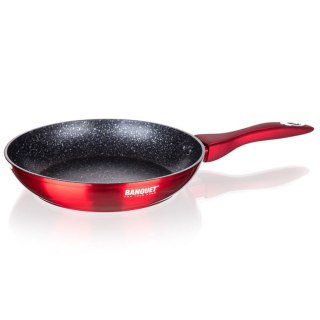 PATELNIA GRANITOWA 28cm BANQUET METALLIC RED BANQUET