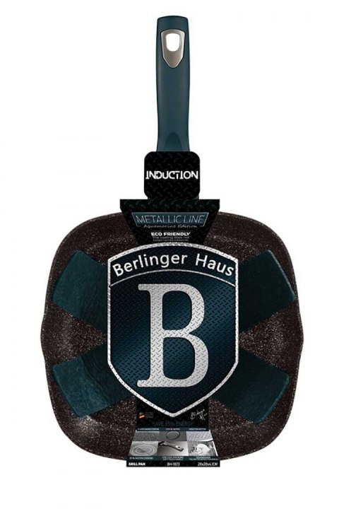 PATELNIA GRANITOWA GRILLOWA 28 cm BERLINGER HAUS AQUAMARINE BH-1873 BERLINGER HAUS PATELNIA GRANITOWA GRILLOWA 28 cm BERLINGER HAUS AQUAMARINE BH-1873 BERLINGER HAUS