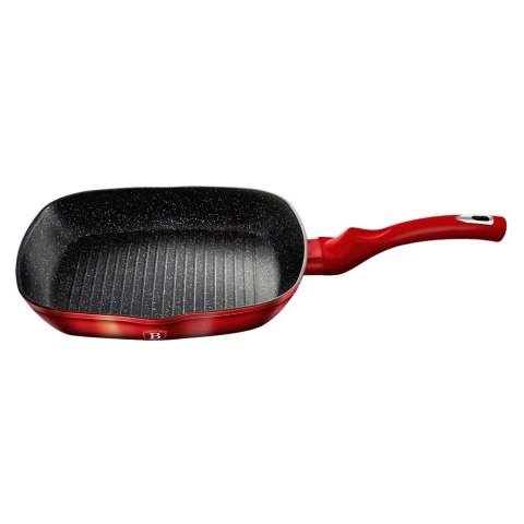 PATELNIA GRANITOWA GRILLOWA 28cm BERLINGER HAUS RED METALLIC LINE BH-1271 BERLINGER HAUS PATELNIA GRANITOWA GRILLOWA 28cm BERLINGER HAUS RED METALLIC LINE BH-1271 BERLINGER HAUS