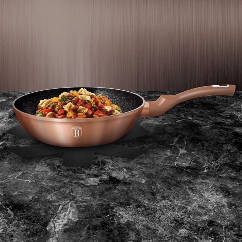 PATELNIA GRANITOWA WOK 30cm BERLINGER HAUS BH-6171 ROSE GOLD BERLINGER HAUS
