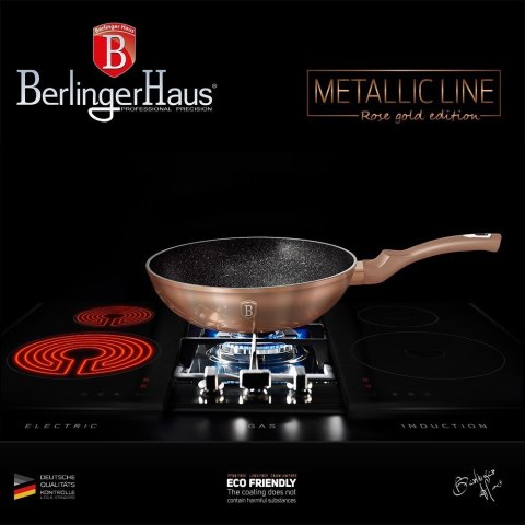 PATELNIA GRANITOWA WOK 30cm BERLINGER HAUS BH-6171 ROSE GOLD BERLINGER HAUS