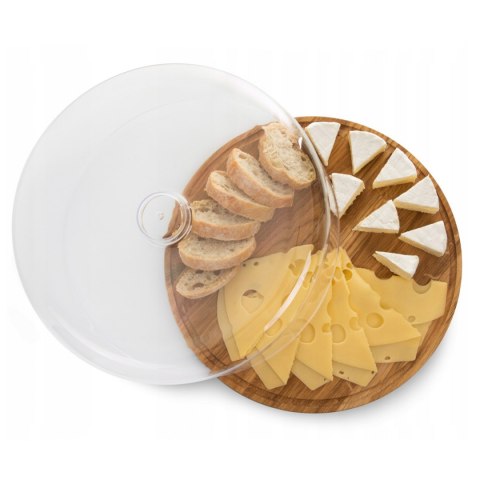 PATERA DREWNIANA Z KLOSZEM 30cm NA SERY CIASTO PRACTIC PATERA DREWNIANA Z KLOSZEM 30cm NA SERY CIASTO PRACTIC