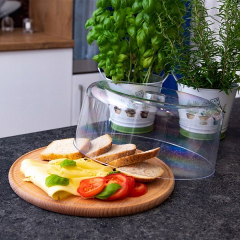 PATERA DREWNIANA Z KLOSZEM 30cm NA SERY CIASTO PRACTIC PATERA DREWNIANA Z KLOSZEM 30cm NA SERY CIASTO PRACTIC