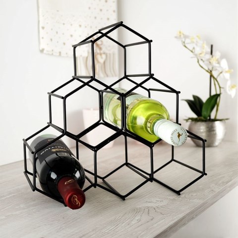PÓŁKA STOJAK NA WINO 6 BUTELEK 229059 VILDE