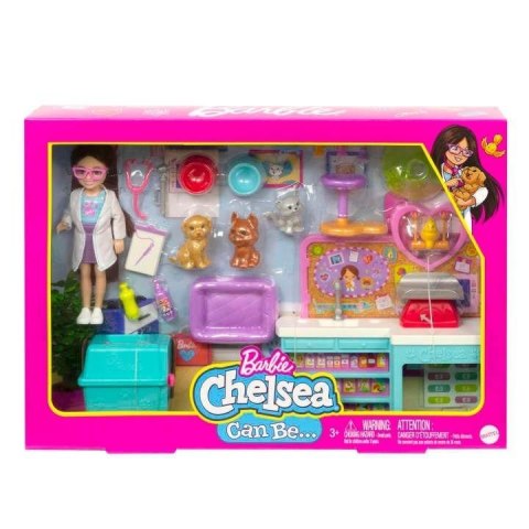 Barbie Chelsea Zestaw weterynarz + lalka Barbie Chelsea Zestaw weterynarz + lalka