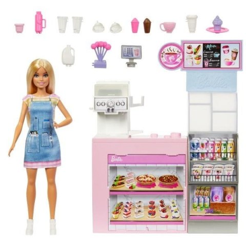 Barbie Kawiarnia Zestaw z lalką baristką Barbie Kawiarnia Zestaw z lalką baristką