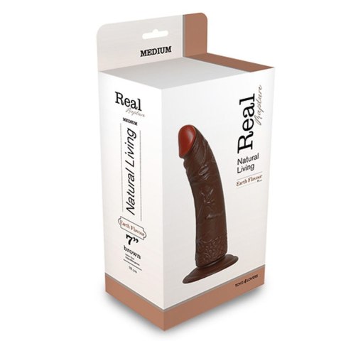 Brązowe realistyczne dildo żylasty penis 24,5 cm Brązowe realistyczne dildo żylasty penis 24,5 cm