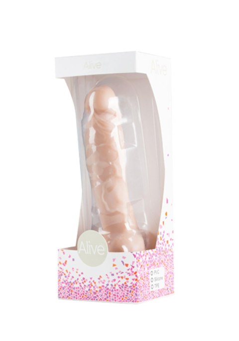 Członek penis dildo żyły jądra przyssawka sex 18cm Członek penis dildo żyły jądra przyssawka sex 18cm