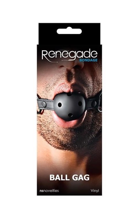 Knebel-RENEGADE BONDAGE BALL GAG BLACK Knebel-RENEGADE BONDAGE BALL GAG BLACK