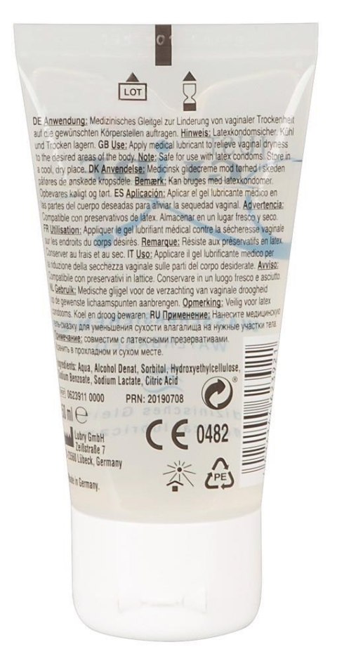 Gęsty przyjemny żel wodny nawilżający intymny 50ml Gęsty przyjemny żel wodny nawilżający intymny 50ml