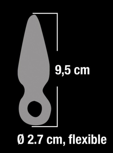Mały plug analny na palec korek smukły erotyka 9cm