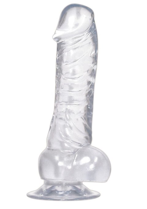 Realistyczne przezroczyste dildo przyssawka 18cm Realistyczne przezroczyste dildo przyssawka 18cm