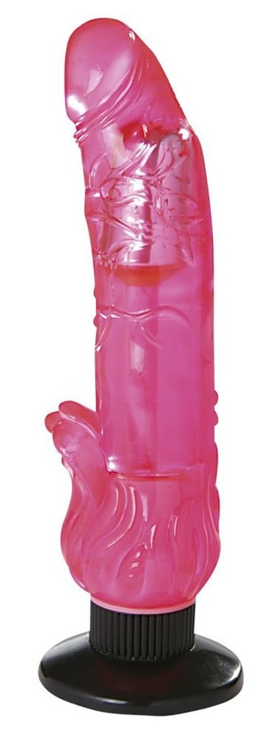 Wibrator z wypustką do łechtaczki przyssawka 21cm Wibrator z wypustką do łechtaczki przyssawka 21cm