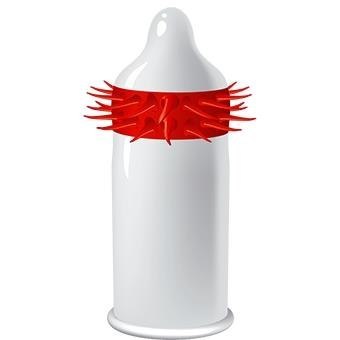 Prezerwatywy z fakturą wypustkami egzo hot red Prezerwatywy z fakturą wypustkami egzo hot red