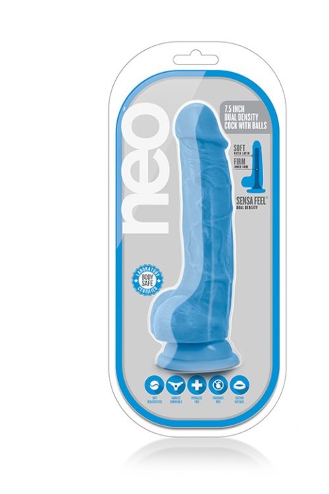 Neo 7.5inch dual density cock w. balls