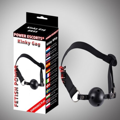 Kinky gag black ball gag Kinky gag black ball gag