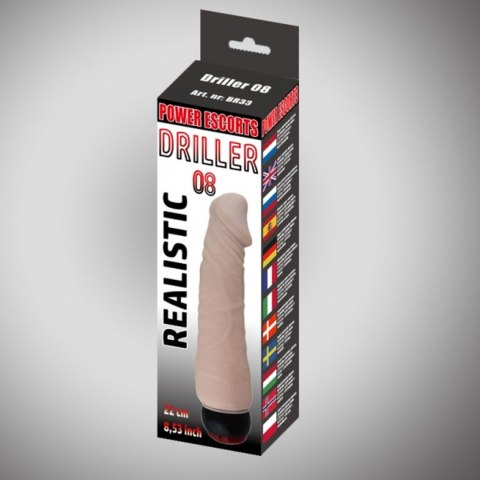 Wibrator jak penis super realistyczny mocny 22cm Wibrator jak penis super realistyczny mocny 22cm