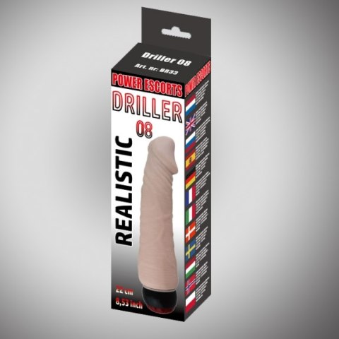 Wibrator jak penis super realistyczny mocny 22cm Wibrator jak penis super realistyczny mocny 22cm