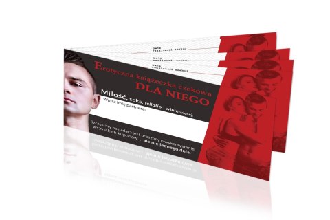 Erotyczna książeczka czekowa dla niego gra dla par Erotyczna książeczka czekowa dla niego gra dla par